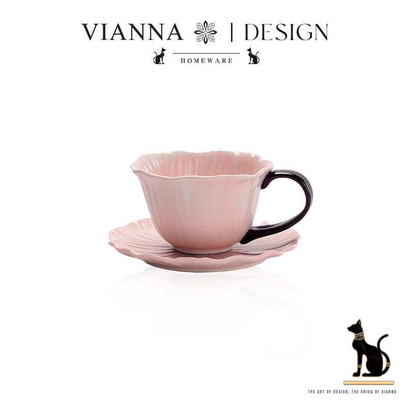 VIANNA花型高颜值陶瓷咖啡杯