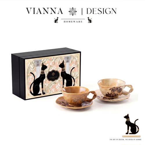 VIANNA设计师款窑变釉陶瓷咖啡杯