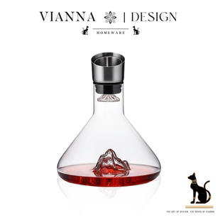 VIANNA 山逸·BG高档玻璃瀑布冰山醒酒器家用红酒分酒器酒具套装