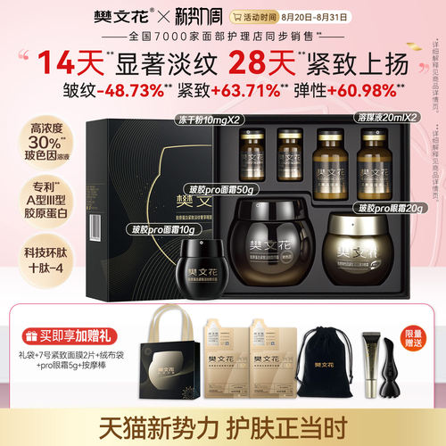 樊文花30%玻色因Pro眼面霜组合保湿修护紧致抗皱礼盒