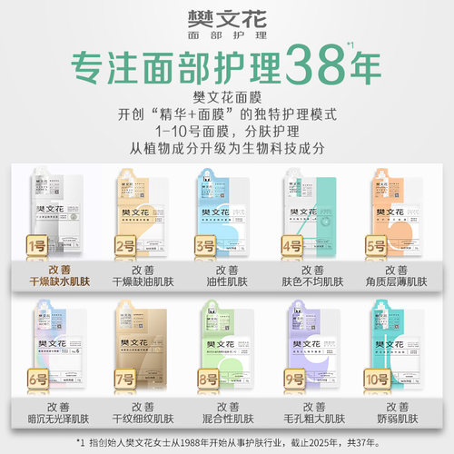 樊文花精华面膜亮肤修护紧致抗皱