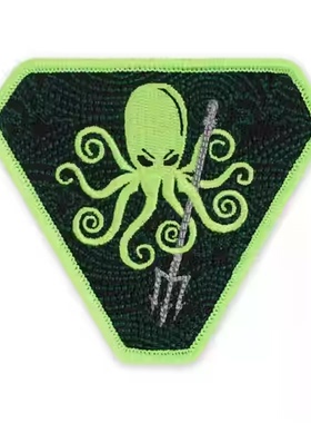 正品现货 PDW SPD Kraken Trident Toxic 2021 Morale 章鱼款臂章