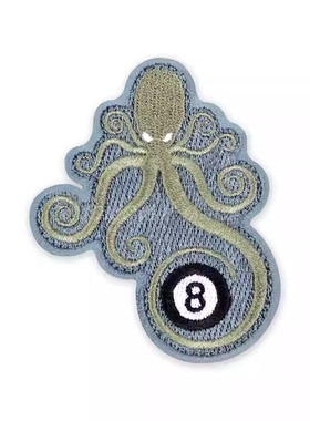 正品现货 PDW SPD Octo 8-Ball Morale Patch 8周年纪念版臂章