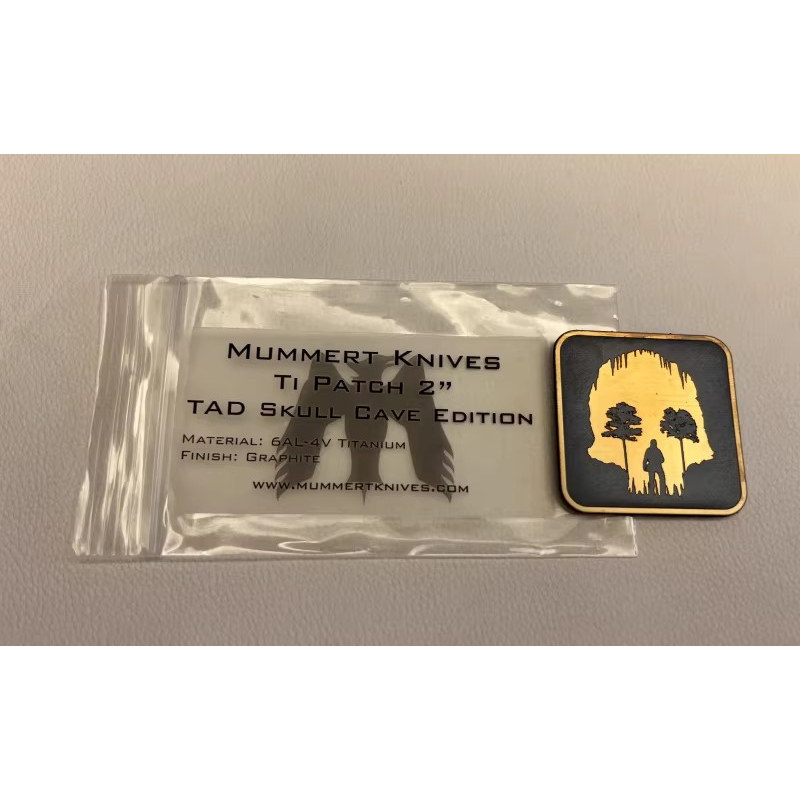 正品现货 TAD TITANIUM PATCH GRAPHITE色 大号限量版钛章