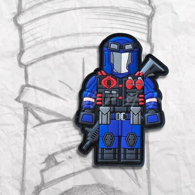 现货 BRICK FIG COBRA VIPER PVC PATCH 漫威眼镜蛇 限量版臂章