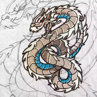 正品现货 GP Ghost Dragon Embroidery 龙图案 夜光限量版臂章