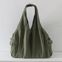 Japanese-style artistic, fresh and simple, large-capacity single-shoulder cloth bag, women's casual hand-held multi-pocket mommy bag, travel bag thumbnail 4