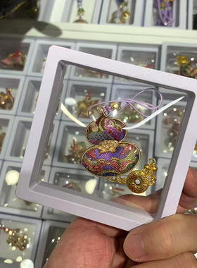 手机实拍真丝桑蚕丝葫芦挂件