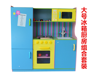 2023大号儿童过家家厨房玩具男女孩做饭煮饭厨具木质仿真厨房益智