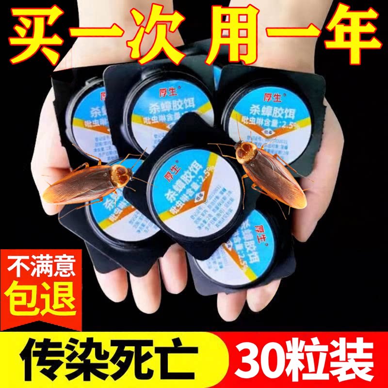 30粒厚生灭蟑螂屋药饵贴
