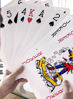 精品扑克牌批发加厚加硬打不烂家用纸牌麻将斗地主棋牌室户外娱乐