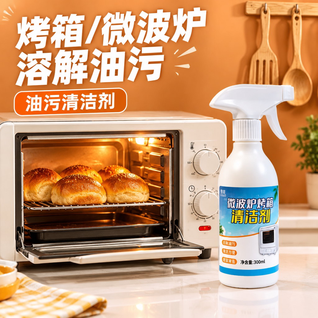 蒸烤箱清洁剂家用厨房搪瓷烤盘去油污油烟机微波炉内部专用清洗剂