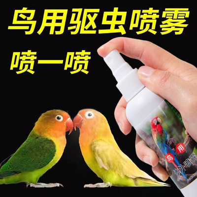 鹦鹉除螨虫喷雾去味体外鸟洗澡