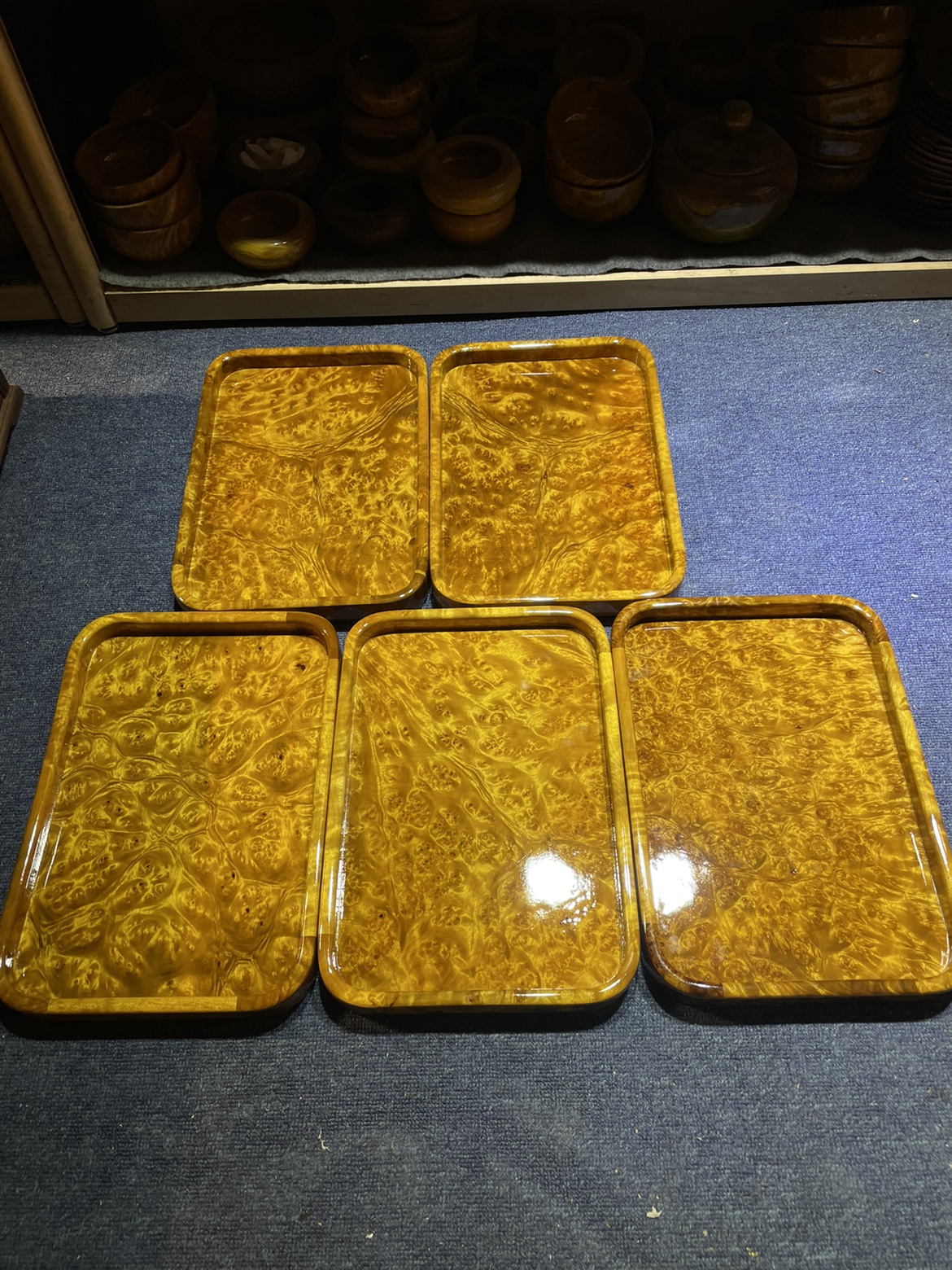 金丝楠木托盘水果盘黄金樟满瘤疤托盘水果盘摆件收藏金丝楠木工艺