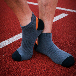 潮袜防臭黑色袜子四季 运动纯棉短袜个性 低帮低腰篮球袜 春秋款 男士