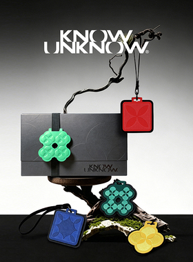 KNOWUNKNOW刺绣皮革香薰挂件衣橱香氛包挂件持久可补充香挂礼盒装