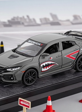 1:32本田思域新款电镀仿真new typer儿童声光玩具车金属摆件礼物5