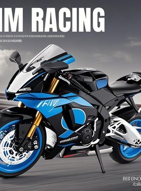 嘉业1:9雅马哈r1M大号模型摩托车模型合金机车男孩玩具车礼物摆件