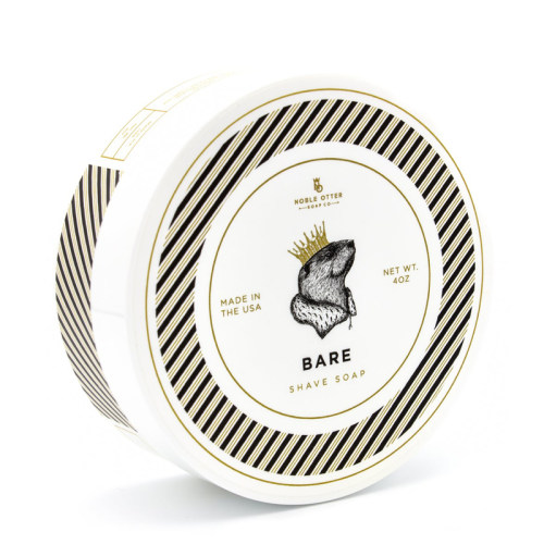 帝诗男士剃须皂 Noble Otter 水獭剃须皂BARE无味刮胡泡沫皂