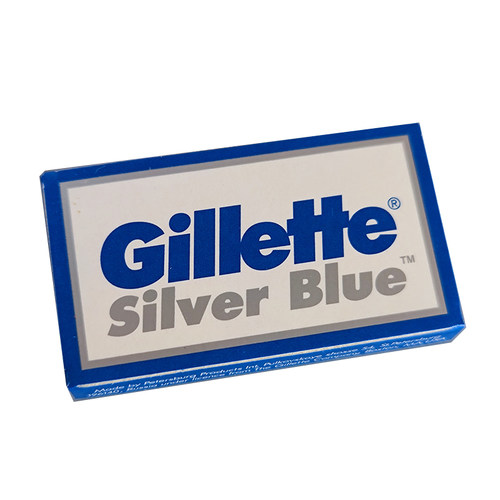 男士安全剃须刀刀片银蓝款