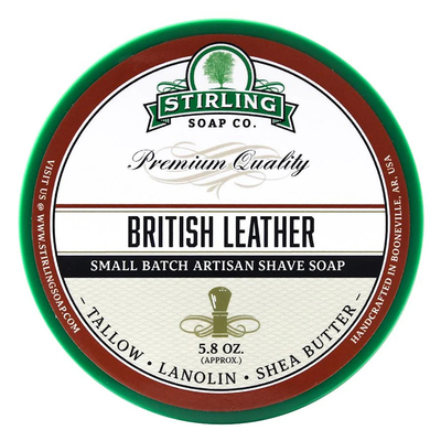 帝诗男士剃须皂斯特林剃须皂British Leather 英国皮革刮胡泡沫皂