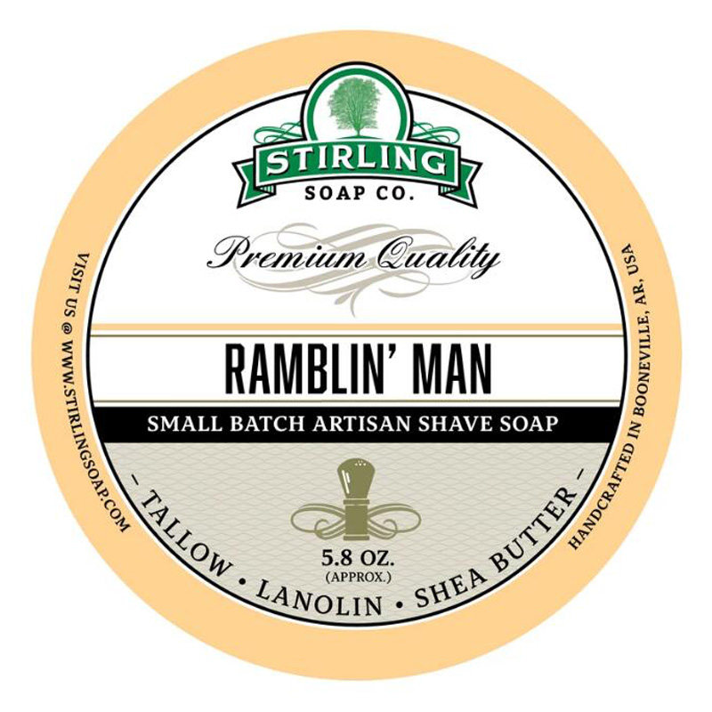 帝诗剃须皂 stirling soap ramblin man 斯特灵神秘香剃须泡沫皂