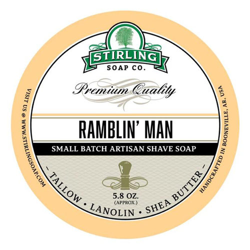 帝诗剃须皂 stirling soap ramblin man 斯特灵神秘香剃须泡沫皂