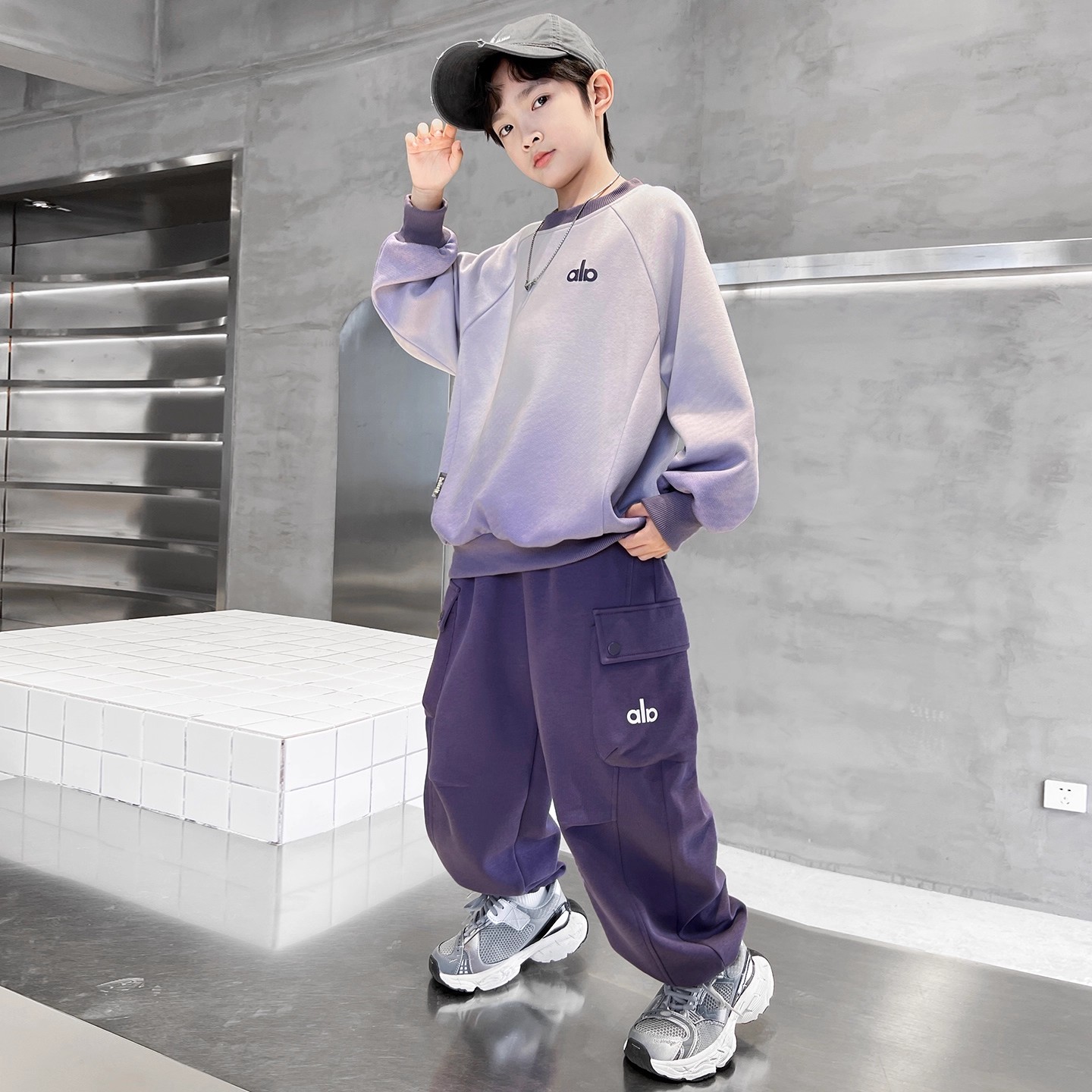 男童春秋款卫衣套装2025新款秋季中大儿童男孩秋装痞帅炸街运动潮
