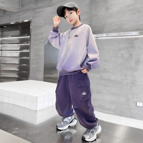 男童春秋款卫衣套装中大童痞帅