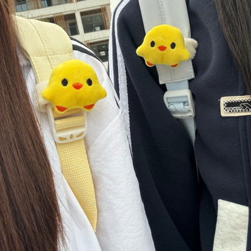 可爱小黄鸡魔术贴书包挂件礼物