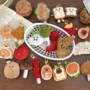 活动伴手小礼品批发地摊可爱食物毛绒公仔挂件饰玩偶背包包钥匙扣