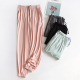 女收口长裤 外穿春夏季 薄款 防蚊家居裤 宽松束脚弹力大码 莫代尔睡裤