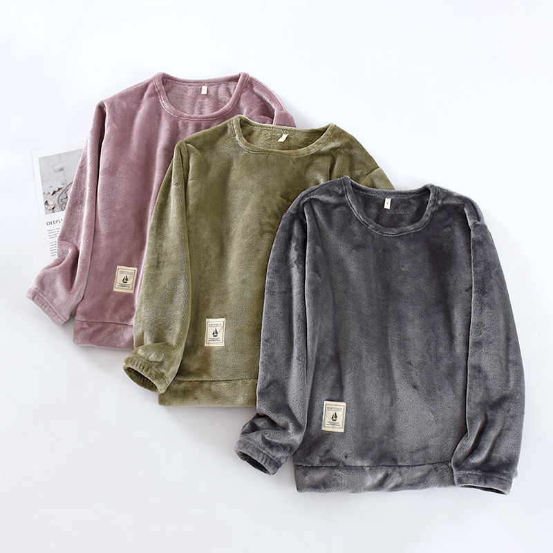 加厚家居服女士套头外穿上衣