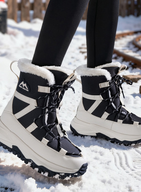 最冬天雪地靴女防寒保暖东北棉鞋防水防滑户外女款新款女士靴子冬