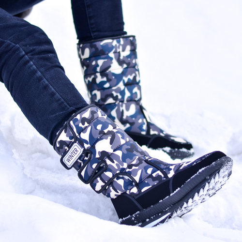 冬季保暖防滑高筒大码户外雪地靴