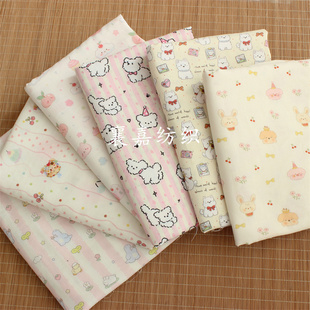 精梳全棉双层纱布 睡衣家居服面料 柔软透气卡通婴童