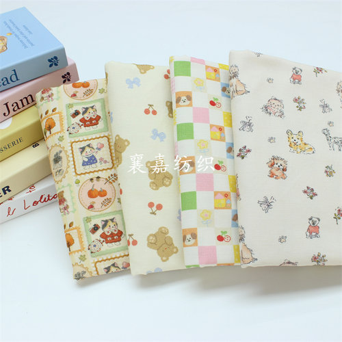 全棉童装卡通细条灯芯绒