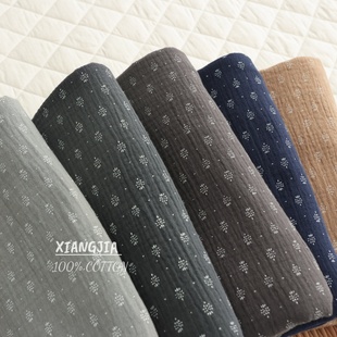 【日式复古团簇花】纯棉双层绉纱 母婴级a类围嘴口水巾发圈睡衣