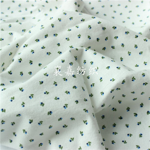 纯棉绒布法兰绒小碎花布料 秋冬衬衫  家居服 床品面料