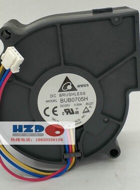 全新原装DELTA 7530 5v 0.5a BUB0705H HH涡轮散热风扇7CM厘米4线