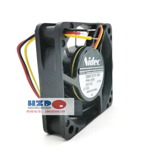 24TH 24V 18B全新原装 6015 0.1a散热风扇6CM厘米3线 Nidec D06R