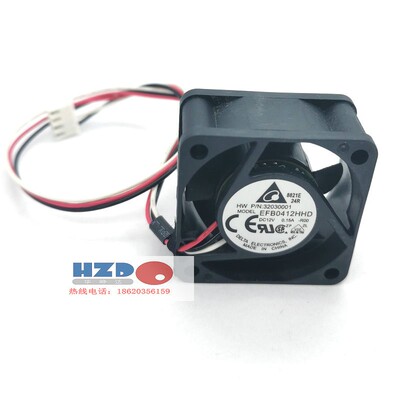 EFB0412HHD-R00全新原装DELTA/台达4020 12V 0.15A散热风扇4CM3线