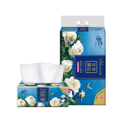 清风纸巾4层原木纯品抽纸金装厚柔抽取纸纸抽餐巾纸卫生纸面巾纸