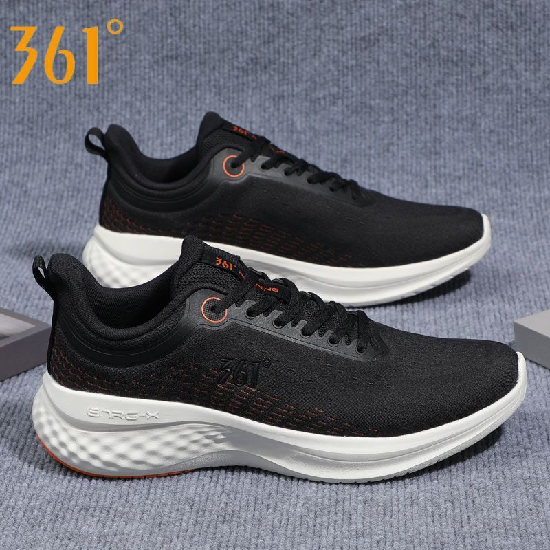 361男士轻质黑色旅游正品跑步鞋