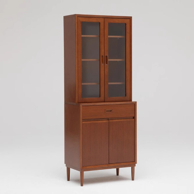 karimoku柜日本进口实木餐边柜复古简约家用储物柜碗柜收纳柜