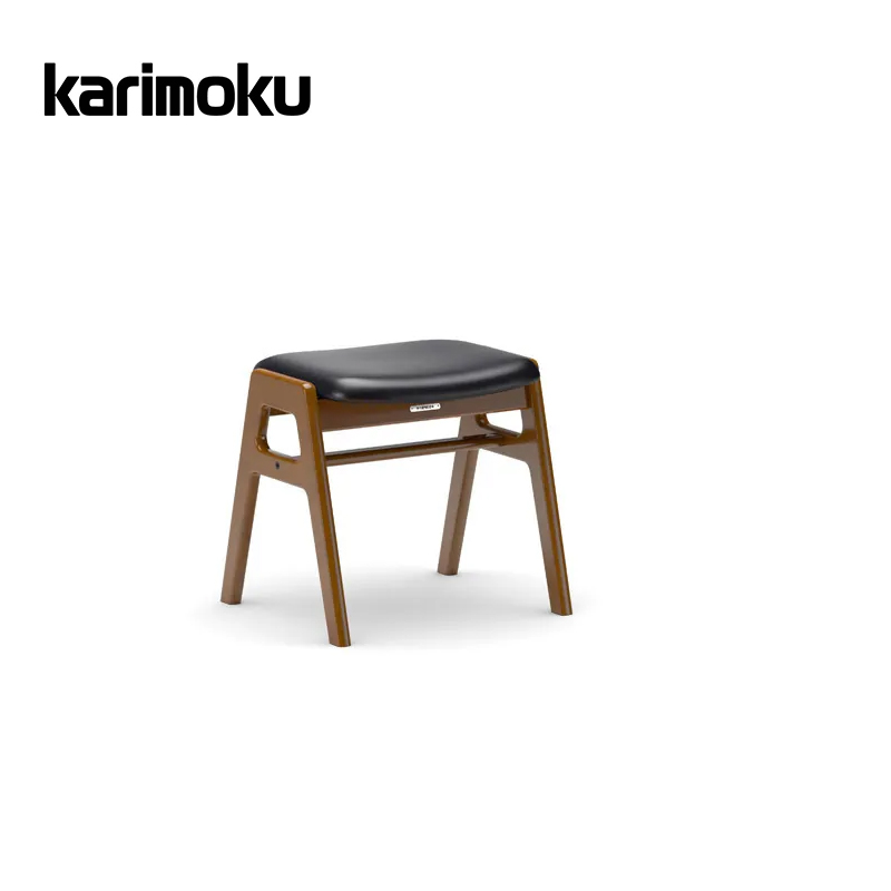 现货Karimoku60 日本进口stacking chair堆叠椅日式休闲椅梳妆椅