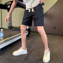 痞帅短裤男士夏季2024新款潮流休闲五分中裤子男装运动高级感马裤