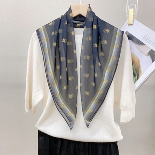 防晒小方巾 左右方巾夏季 2025年夏季 西丽纱7070