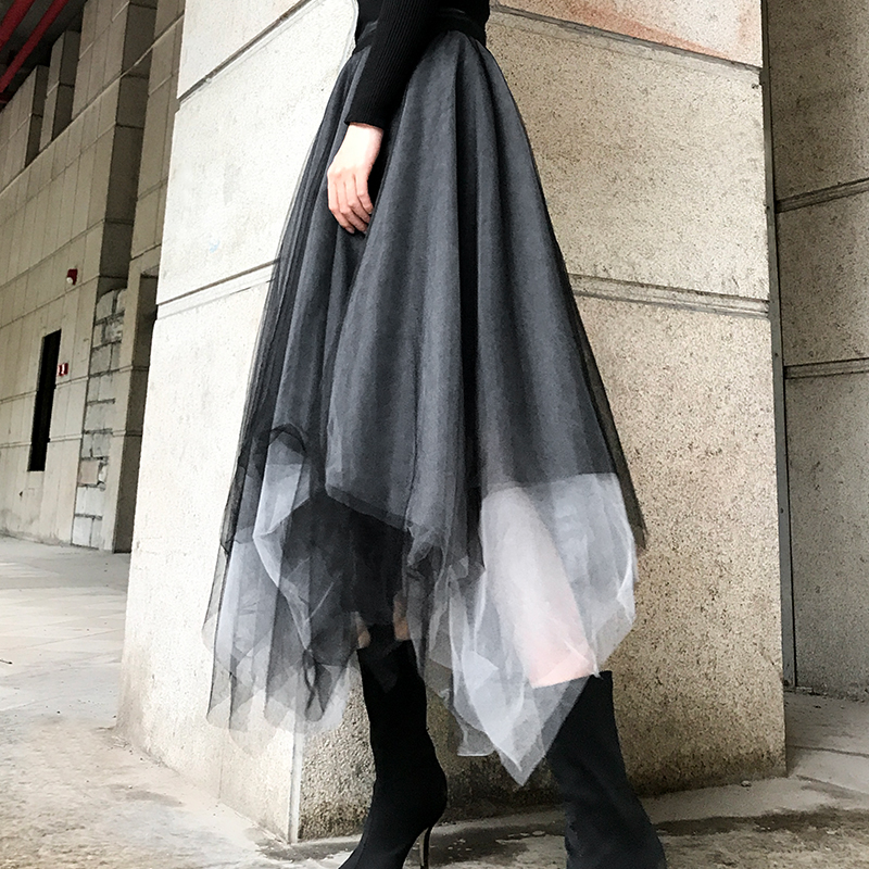 2019新chic春夏暗黑系朋克风半身裙限时秒杀