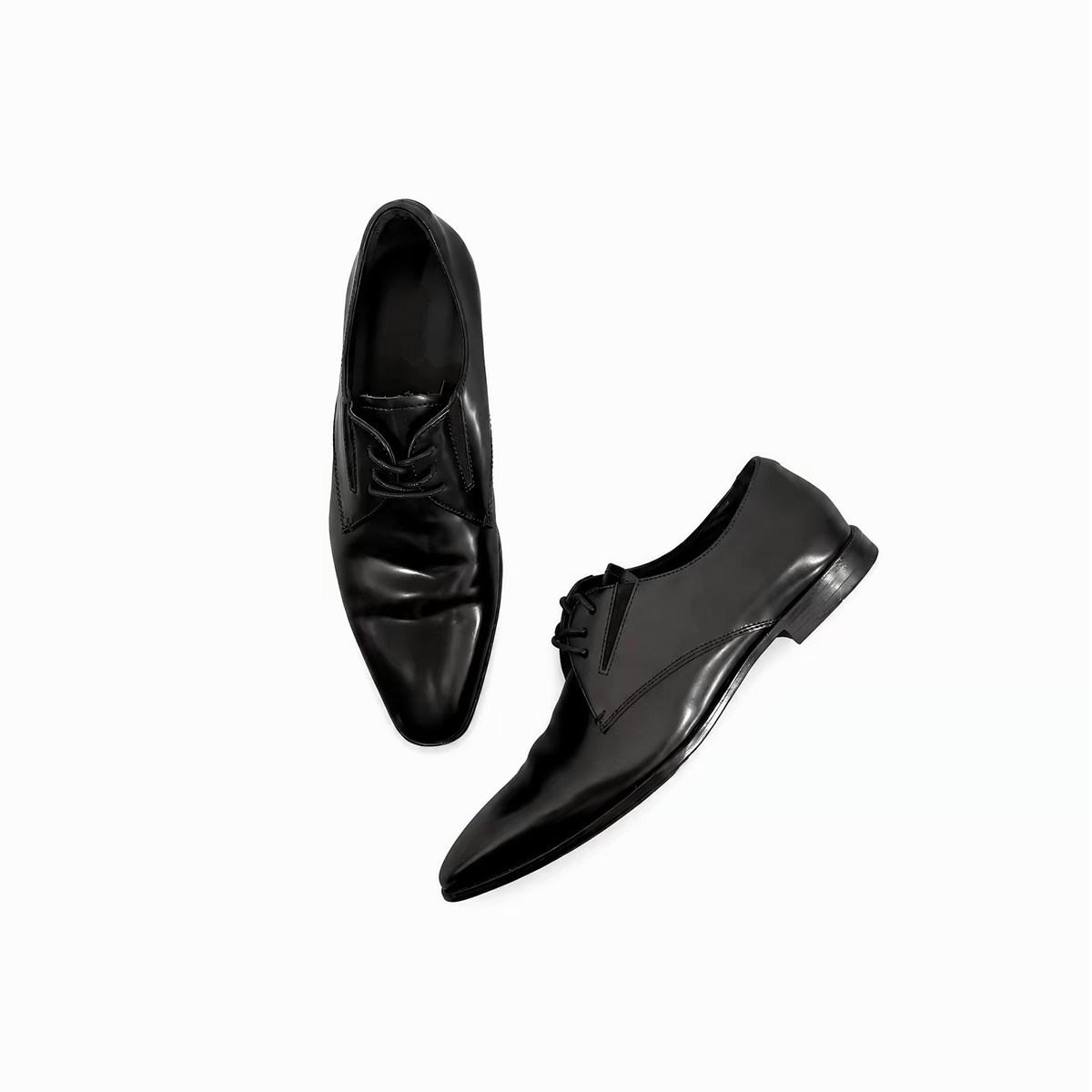 SELVMAKE 26AW 尖头系带德比皮鞋薄底休闲通勤cleanfit图片